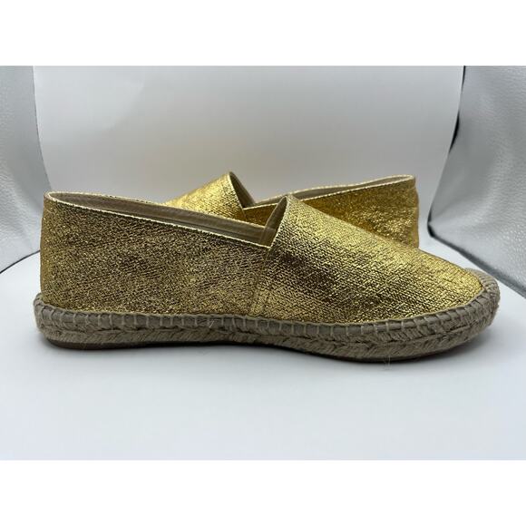J Crew Womens Woven Espadrille Flats Shoes Size 9 USED - Picture 3 of 8